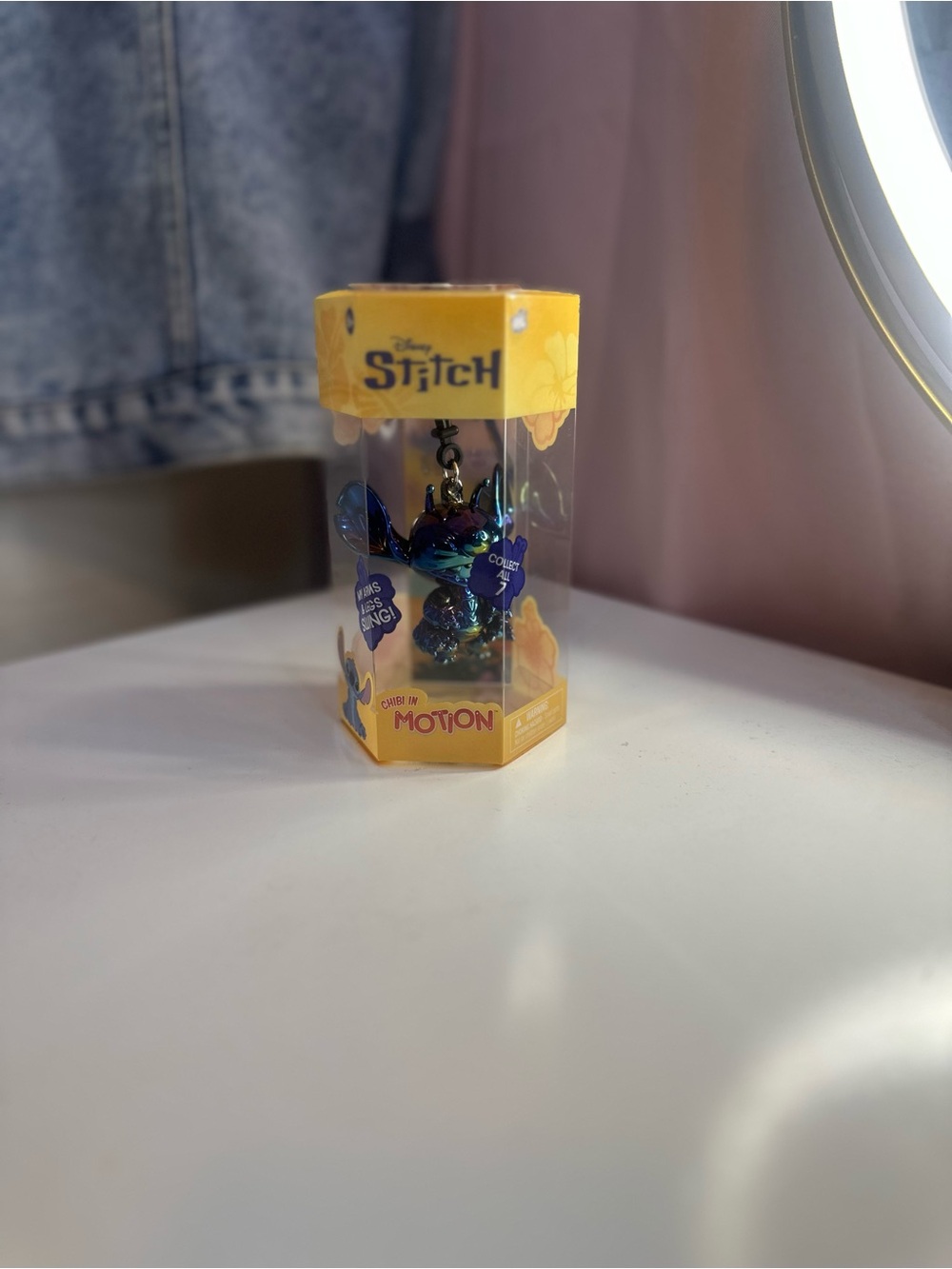SPECIAL EDITION Disney Stitch Iridescent Keychain in original Box.